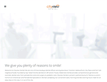 Tablet Screenshot of cityviewdentaltoronto.com